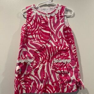 Lilly Pulitzer Pink and White Kids Dress